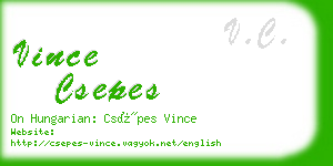 vince csepes business card